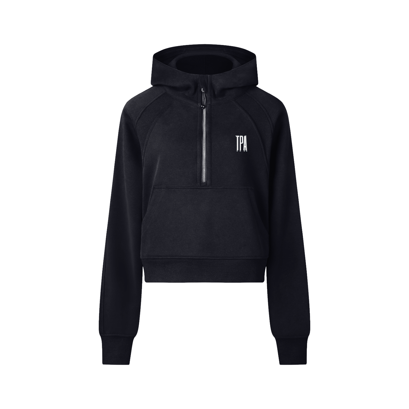 Cropped Half-Zip Hoodie