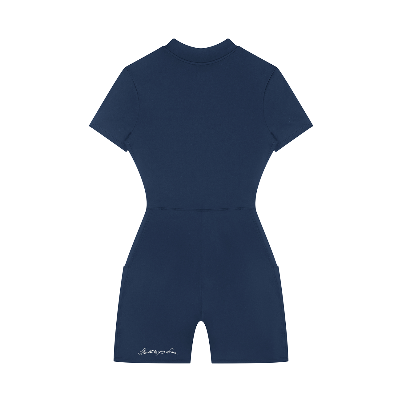 Women's Quarter-Zip Short Sleeve Romper