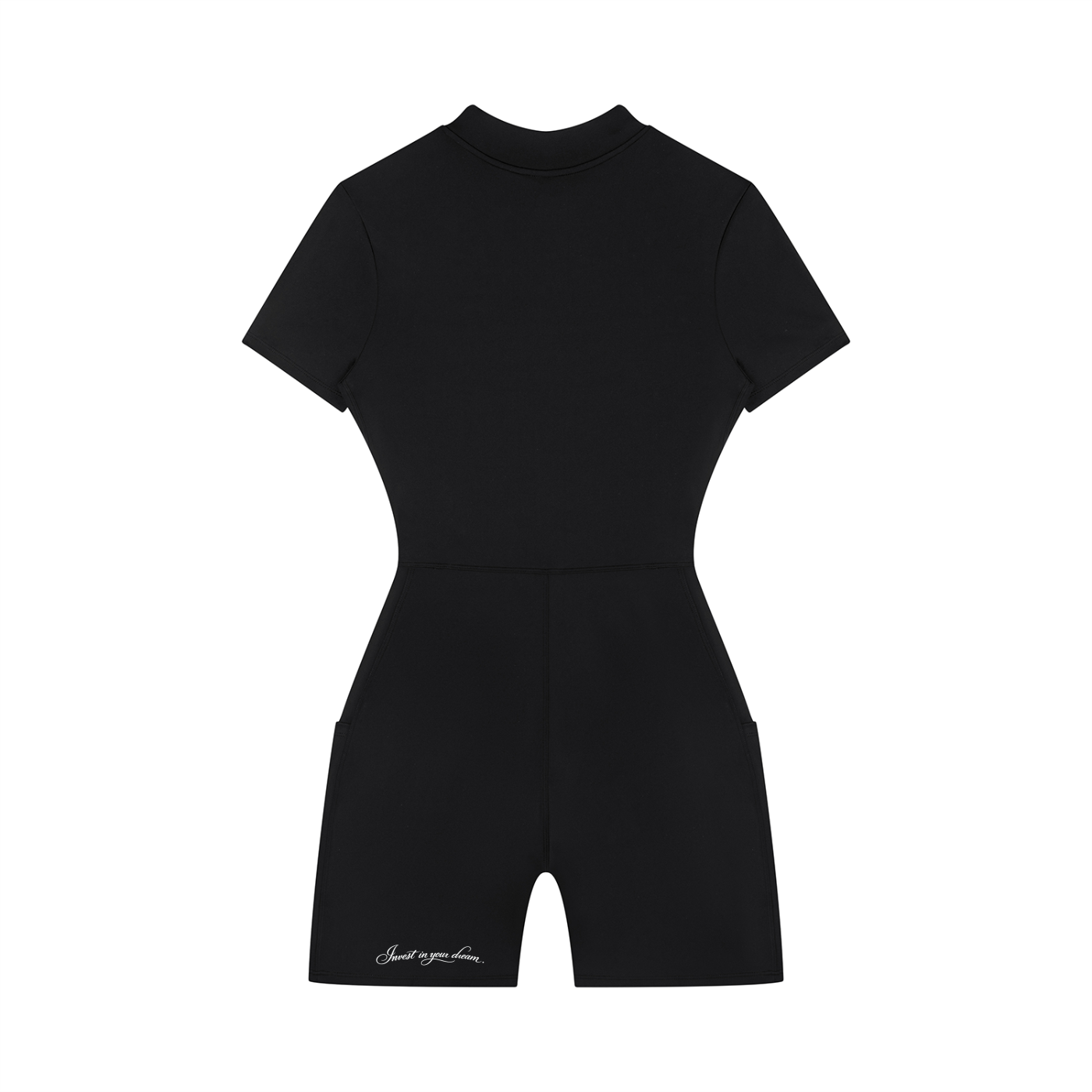 Women's Quarter-Zip Short Sleeve Romper