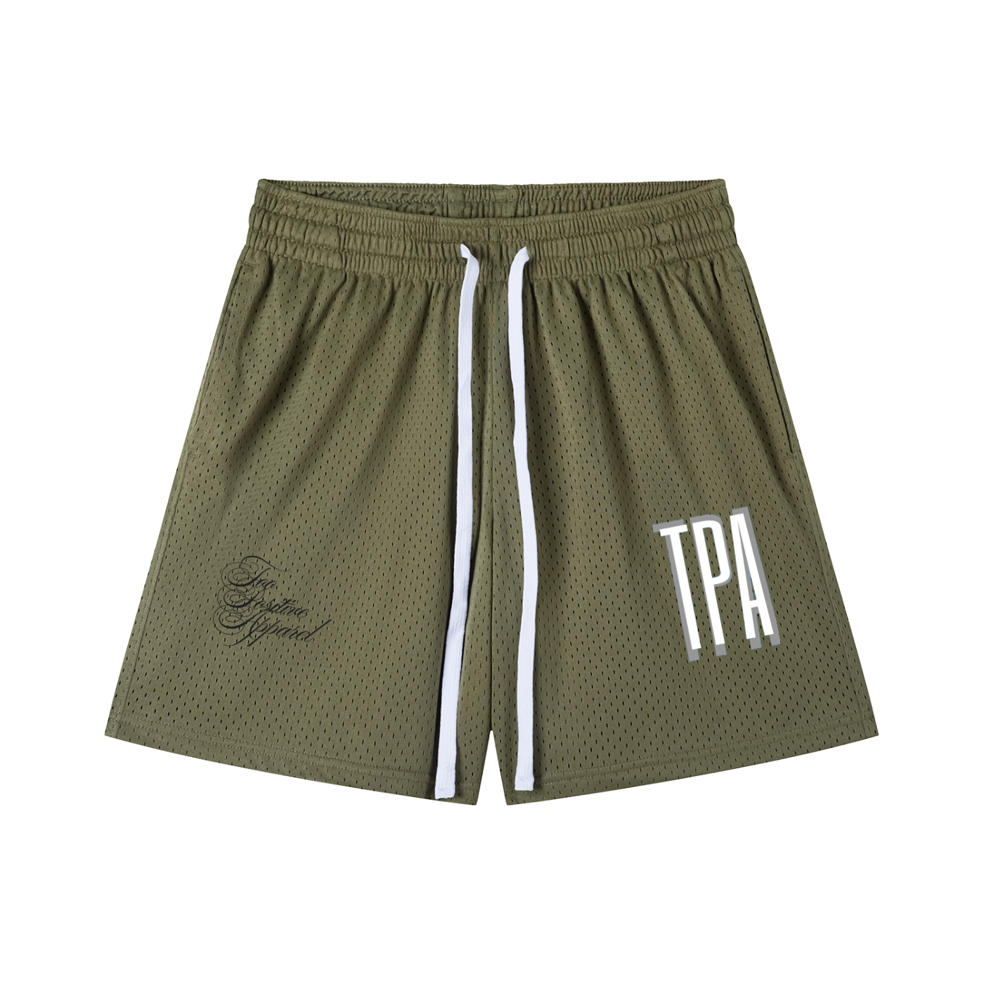 Mesh Drawstring Shorts