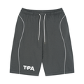 Unisex Piping Drawstring Shorts