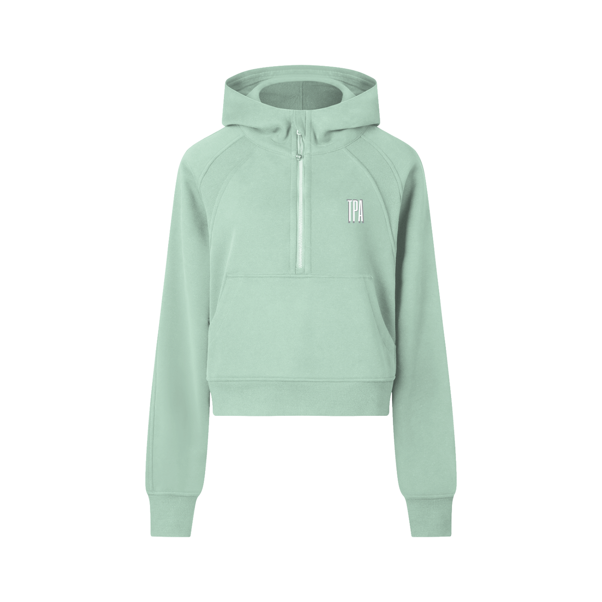 Cropped Half-Zip Hoodie – Too Positive Apparel