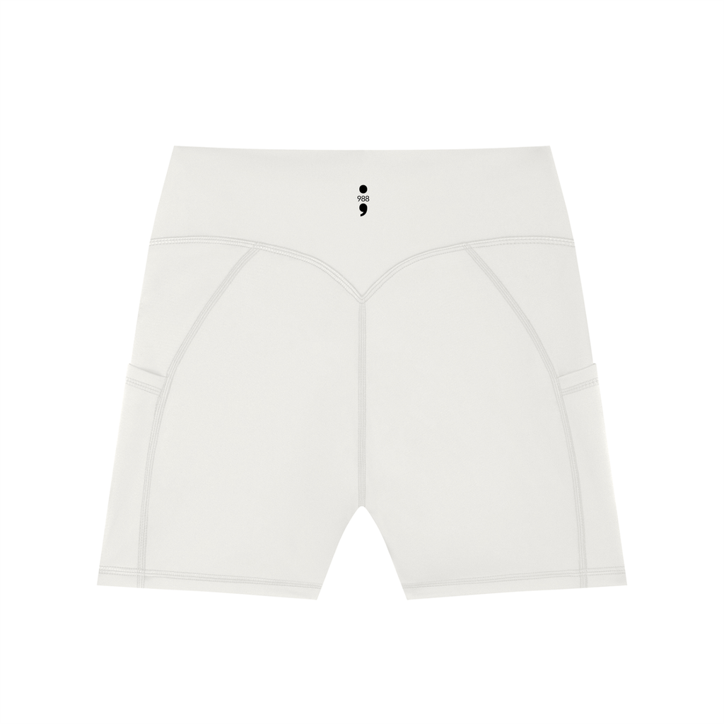 Women's High-Waisted Pocket Biker Shorts