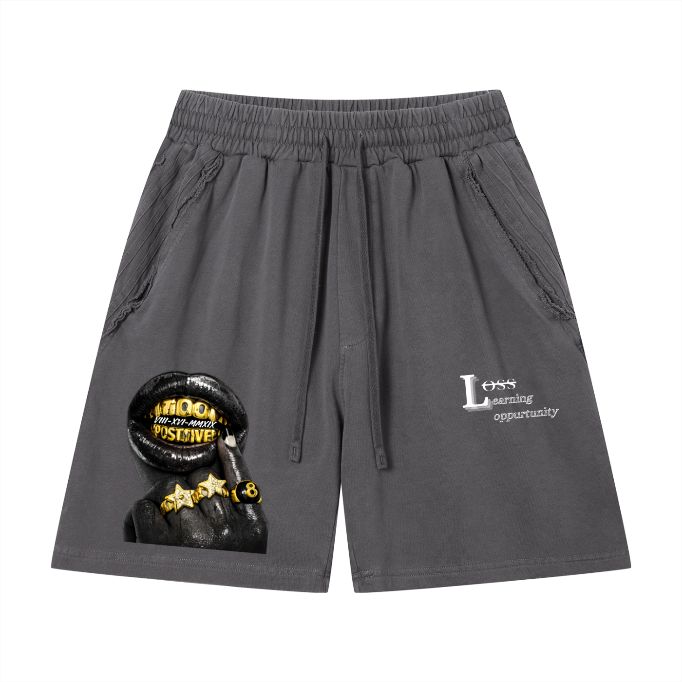 Vintage “Never Quit” Shorts