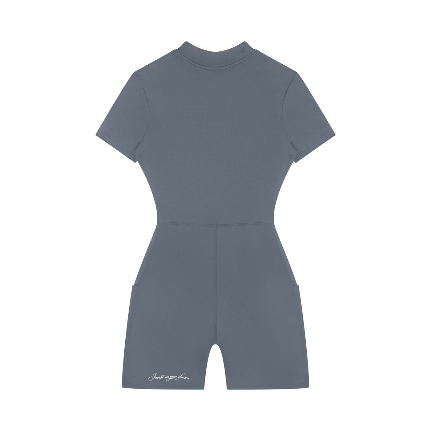 Women's Quarter-Zip Short Sleeve Romper