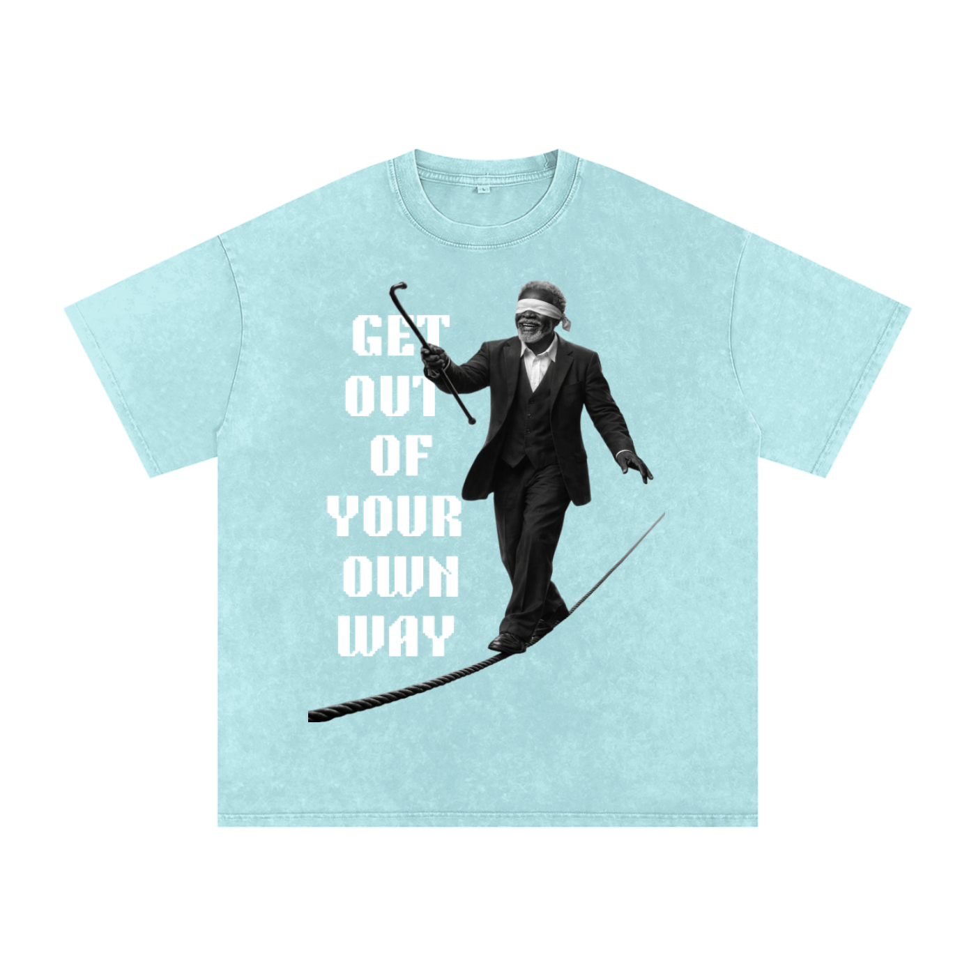 Snow Washed Oversized Cotton T-Shirt