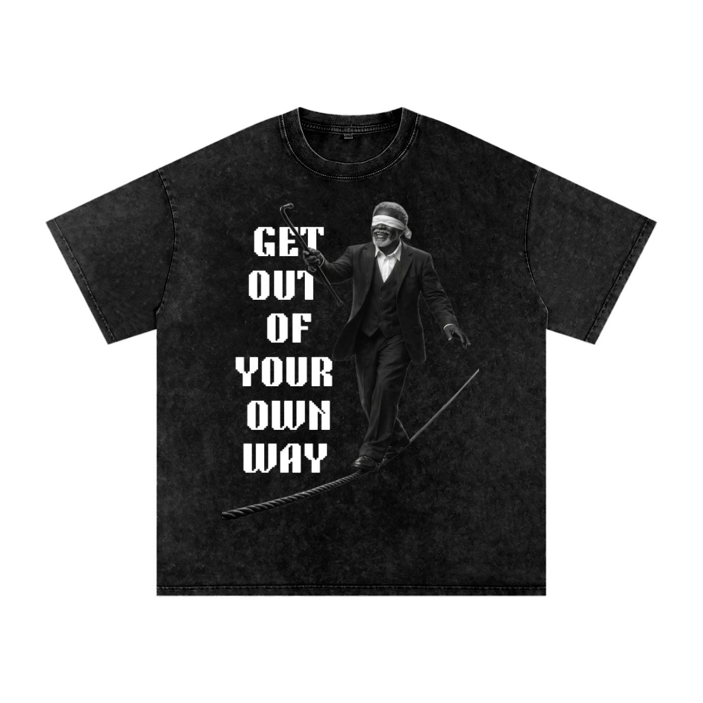 Snow Washed Oversized Cotton T-Shirt