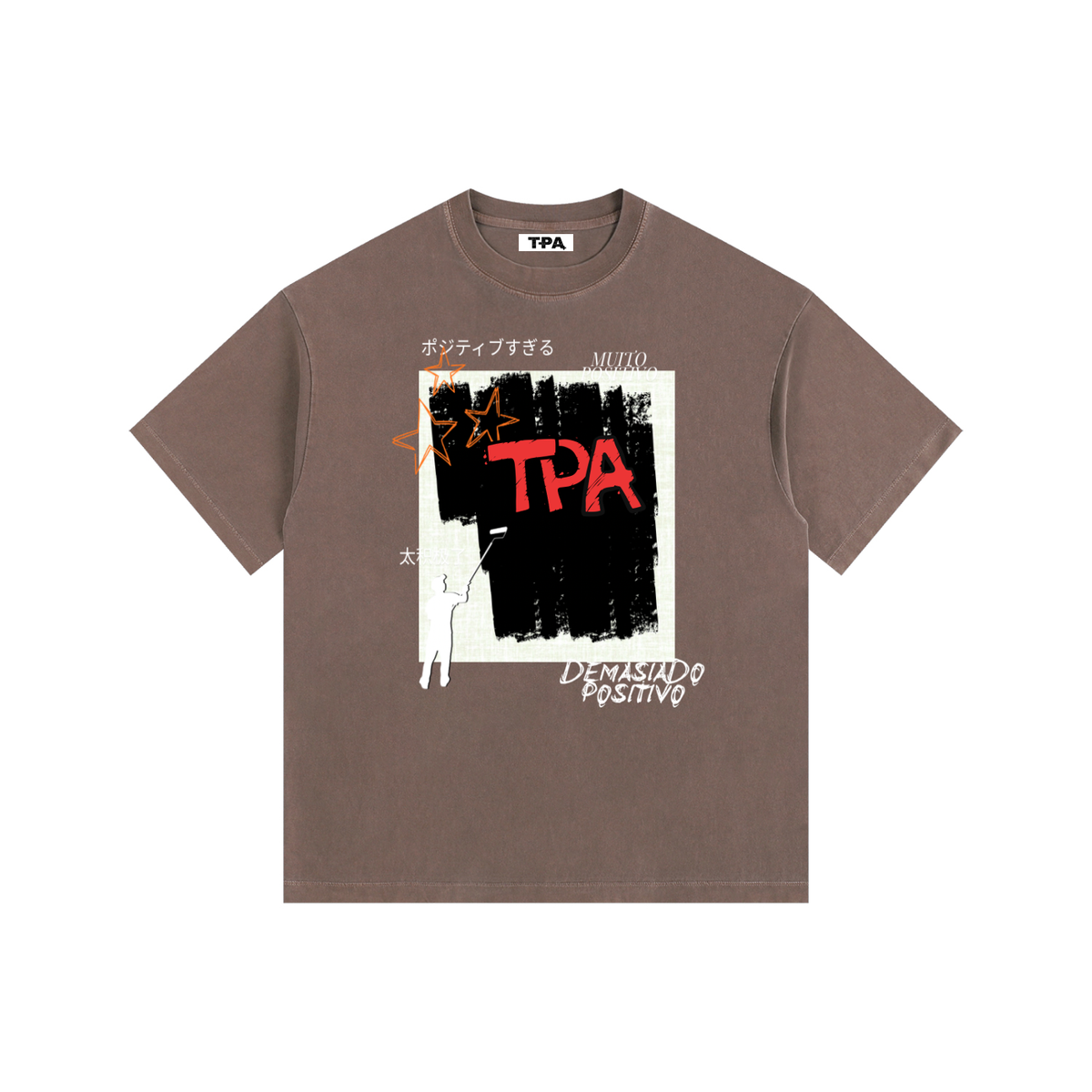 Vintage Oversized  TPA Abstract Positivity Tee