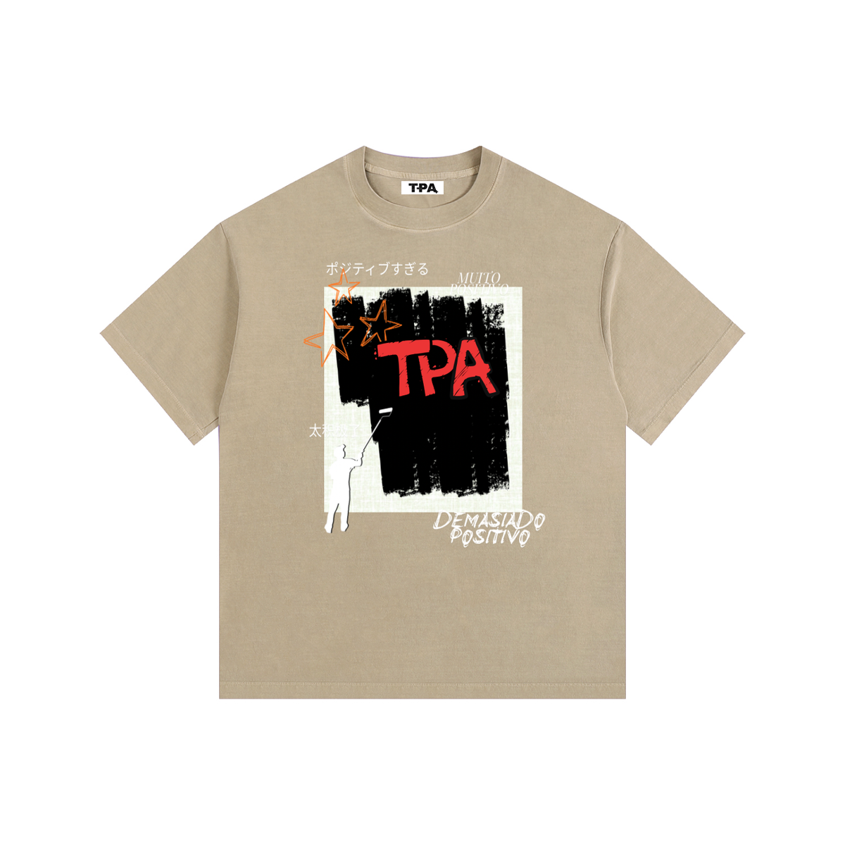 Vintage Oversized  TPA Abstract Positivity Tee