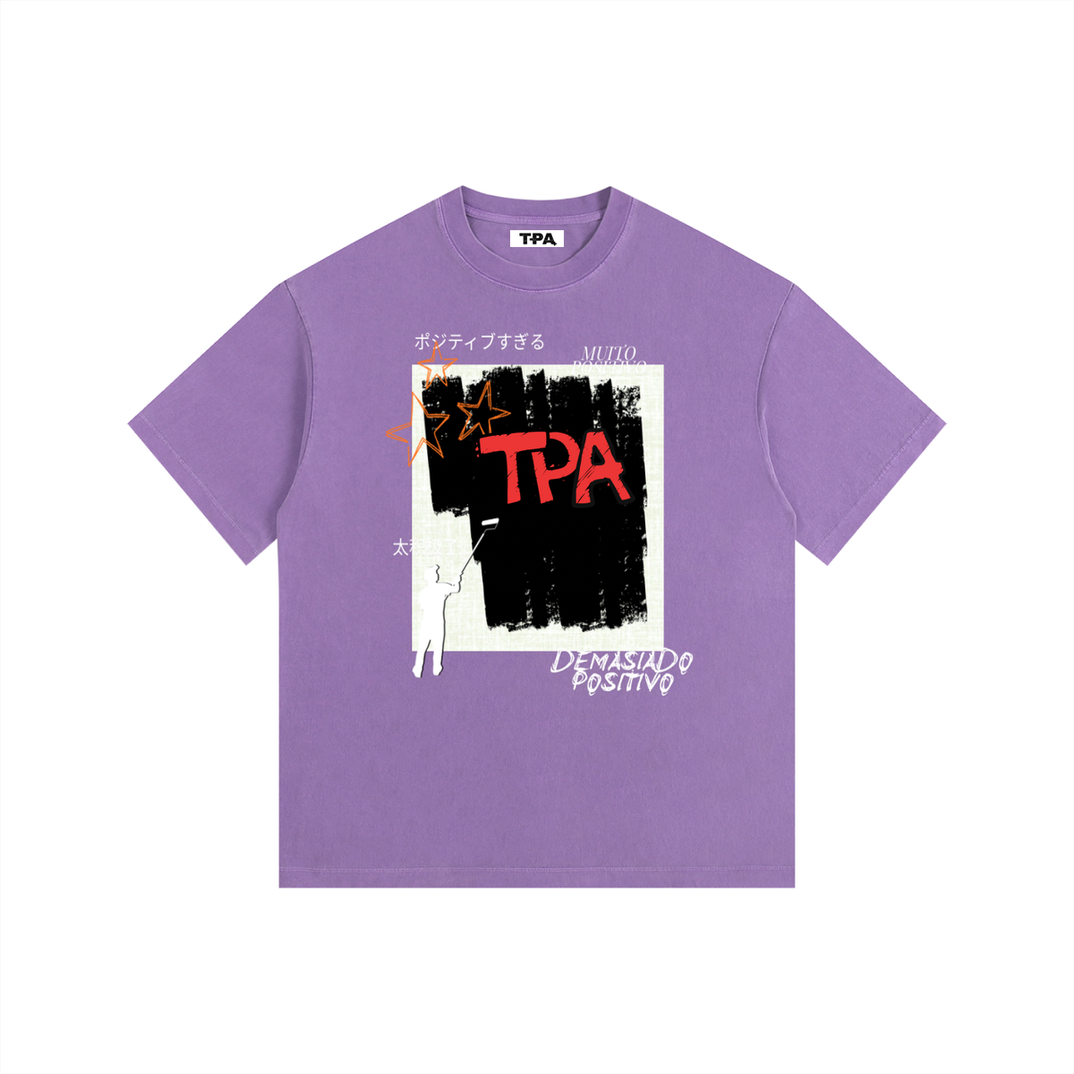 Vintage Oversized  TPA Abstract Positivity Tee