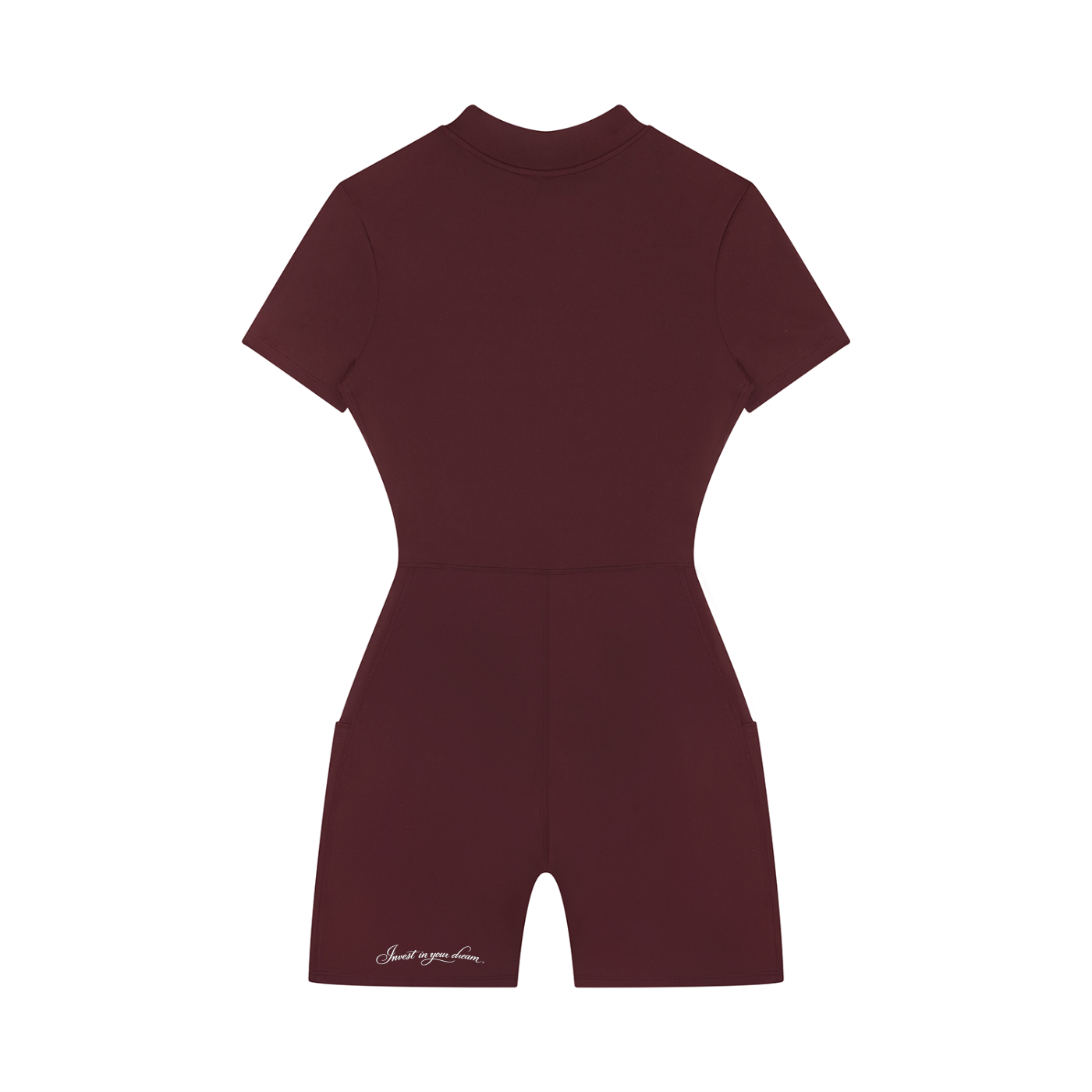 Women's Quarter-Zip Short Sleeve Romper