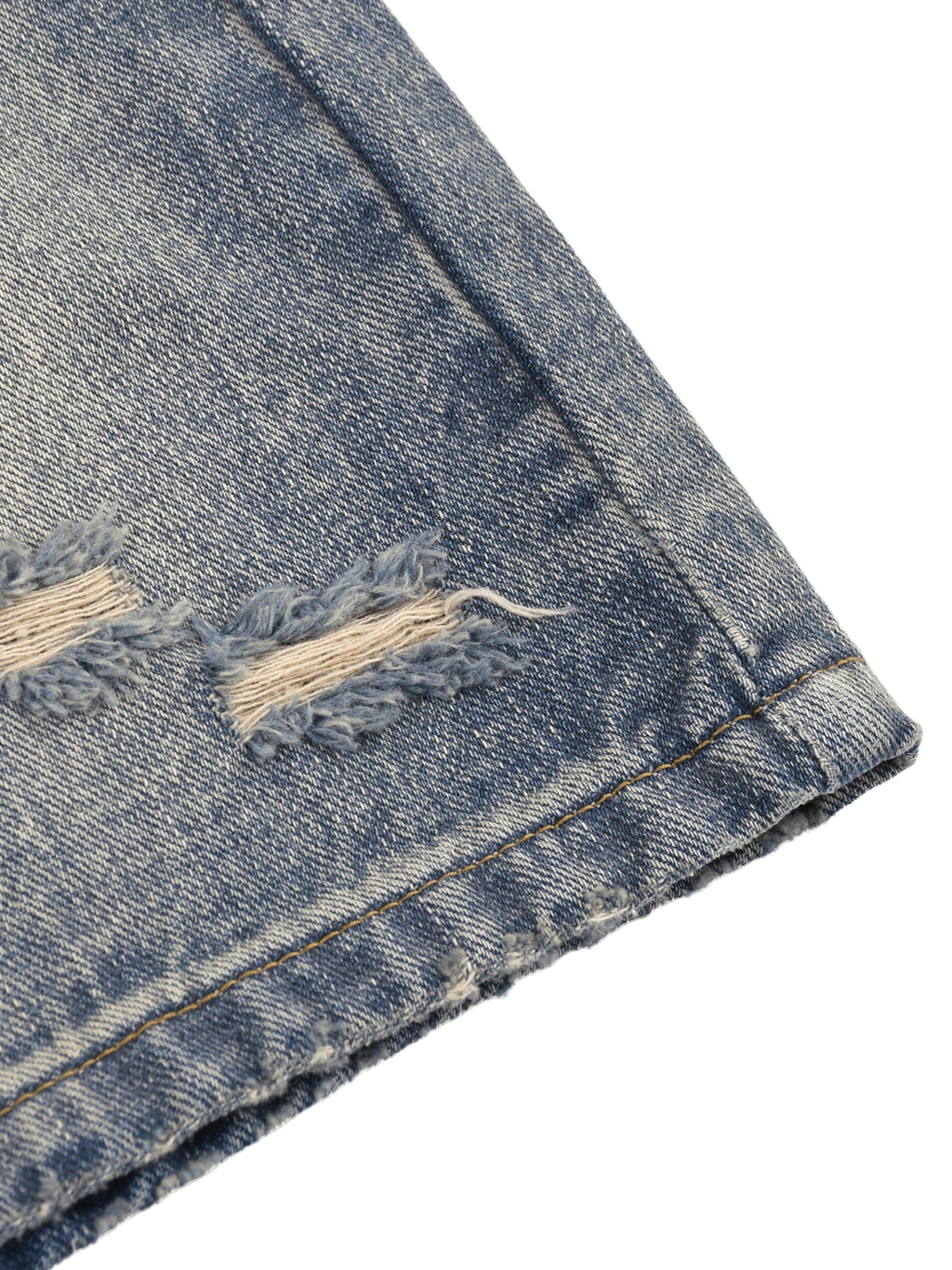 Distressed Denim Shorts